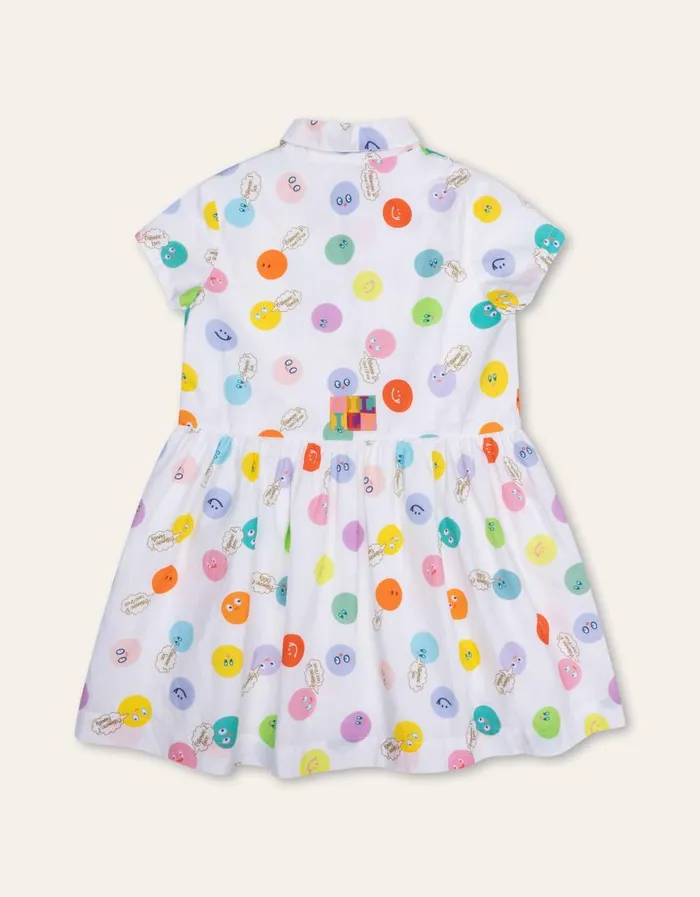 Oilily Dresses Girls Dots Dress Vitamin Dotsbright White Oilily Dresses Girls Dots Dress Vitamin Dotsbright White