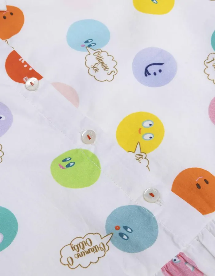 Oilily Dresses Girls Dots Dress Vitamin Dotsbright White Oilily Dresses Girls Dots Dress Vitamin Dotsbright White