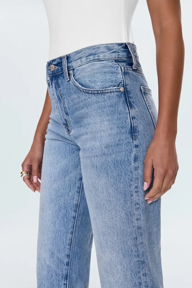 Pistola Denim Denim Women Lexi Mid Rise Bowed Straight Jean 8211 Bowie