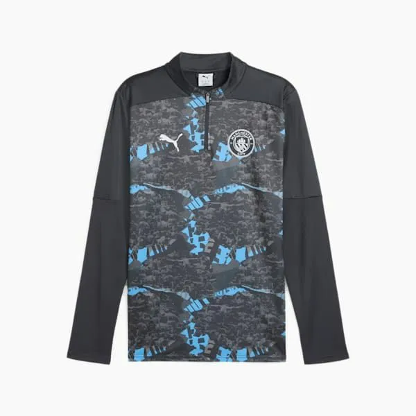 Puma Hoodies and Sweatshirts Manchester City PreMatch 039s QuarterZip Top Strong Graycool Light Gray 8211 Men Puma Hoodies and Sweatshirts Manchester City PreMatch 039s QuarterZip Top Strong Graycool Light Gray 8211 Men
