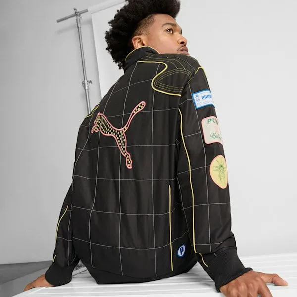 Puma Jackets and Outerwear ARCHIVE SEASONAL Bright Lights NYC Flagship 039s Relaxed Racer Jacket Puma Black 8211 Men Puma Jackets and Outerwear ARCHIVE SEASONAL Bright Lights NYC Flagship 039s Relaxed Racer Jacket Puma Black 8211 Men