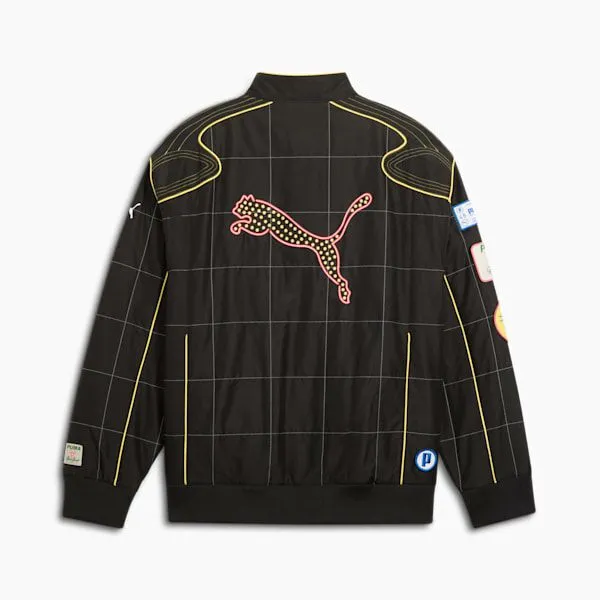 Puma Jackets and Outerwear ARCHIVE SEASONAL Bright Lights NYC Flagship 039s Relaxed Racer Jacket Puma Black 8211 Men Puma Jackets and Outerwear ARCHIVE SEASONAL Bright Lights NYC Flagship 039s Relaxed Racer Jacket Puma Black 8211 Men