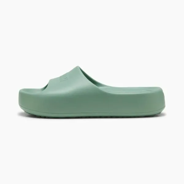 Puma Lifestyle Shibusa 039s Platform Slides Green Moon 8211 Women