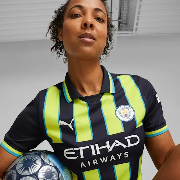 Puma TShirts and Tops Manchester City 2425 Replica Away 039s Soccer Jersey New Navyyellow Glow 8211 Women Puma TShirts and Tops Manchester City 2425 Replica Away 039s Soccer Jersey New Navyyellow Glow 8211 Women