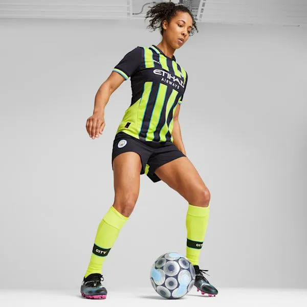 Puma TShirts and Tops Manchester City 2425 Replica Away 039s Soccer Jersey New Navyyellow Glow 8211 Women Puma TShirts and Tops Manchester City 2425 Replica Away 039s Soccer Jersey New Navyyellow Glow 8211 Women