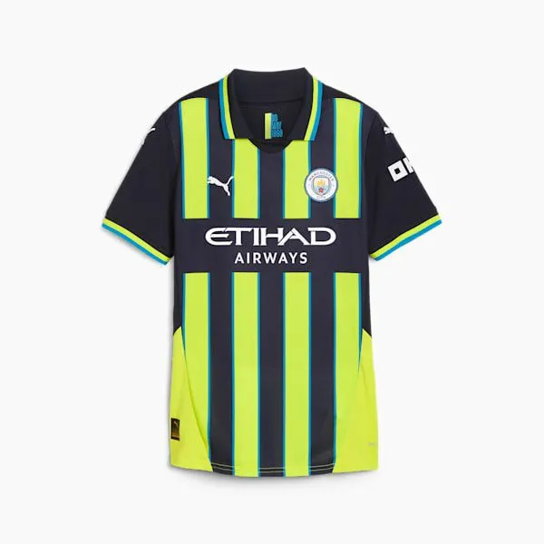 Puma TShirts and Tops Manchester City 2425 Replica Away 039s Soccer Jersey New Navyyellow Glow 8211 Women Puma TShirts and Tops Manchester City 2425 Replica Away 039s Soccer Jersey New Navyyellow Glow 8211 Women