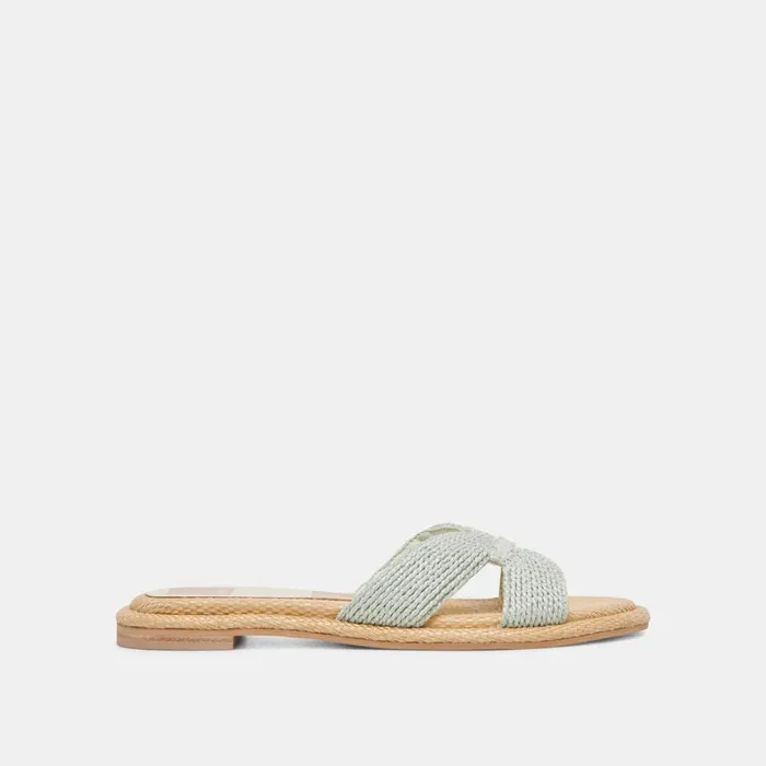 Sandals Women Dolce Vita Atomic Wide Sandals Mint Raffia