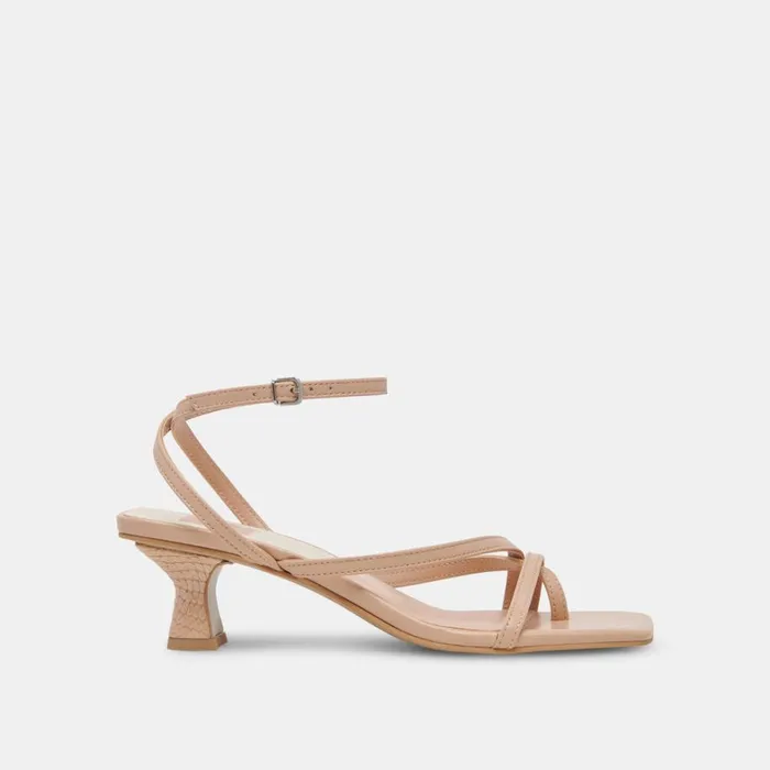 Sandals Women Dolce Vita Baylor Heels Cream Leather