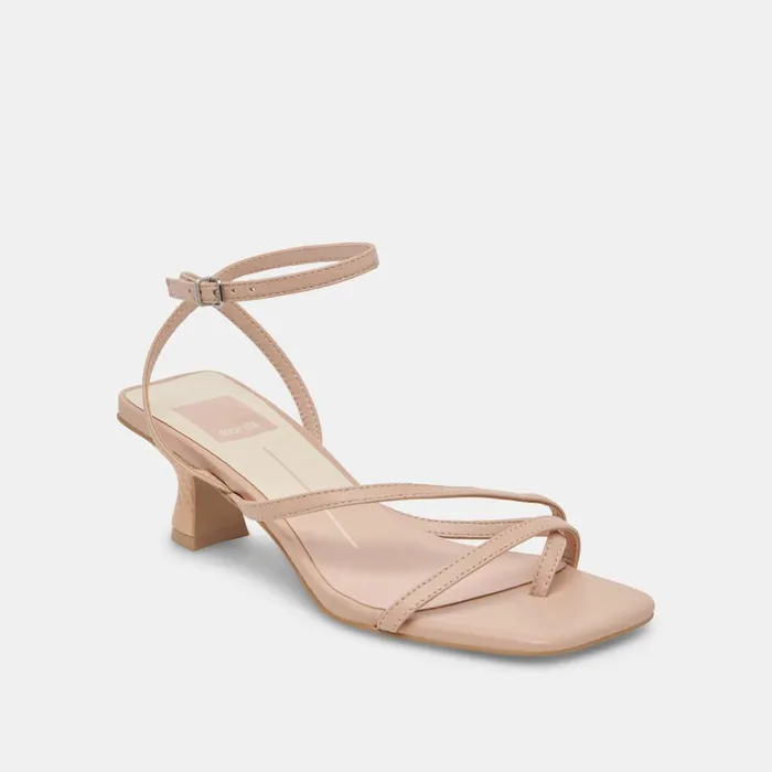 Sandals Women Dolce Vita Baylor Heels Cream Leather