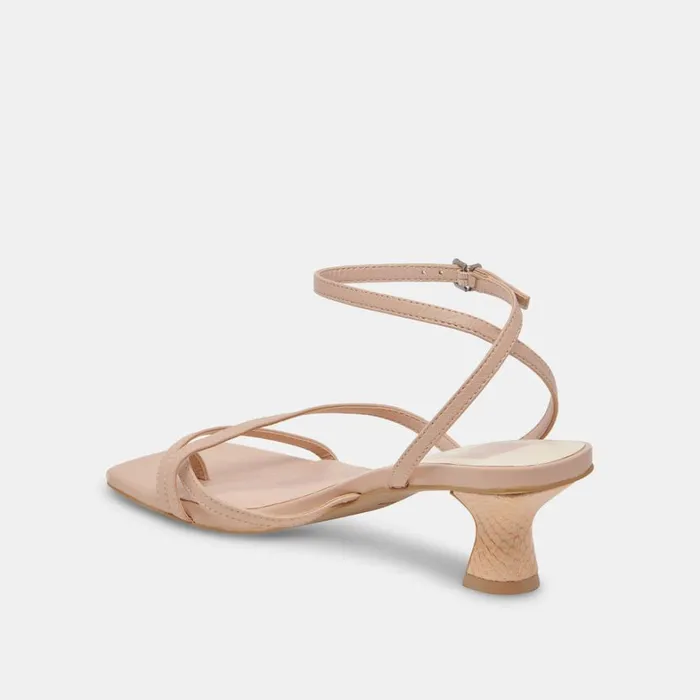 Sandals Women Dolce Vita Baylor Heels Cream Leather