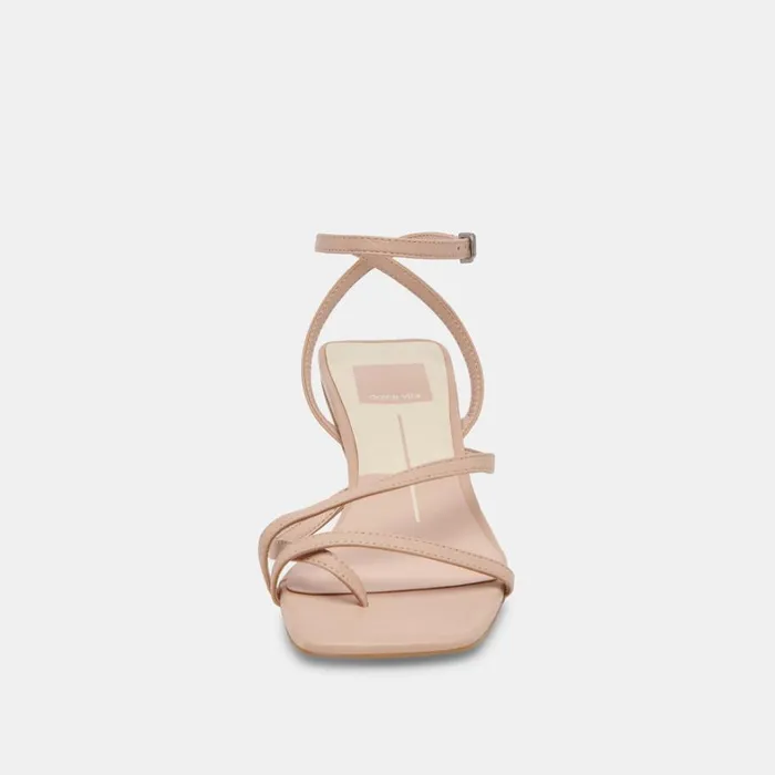 Sandals Women Dolce Vita Baylor Heels Cream Leather