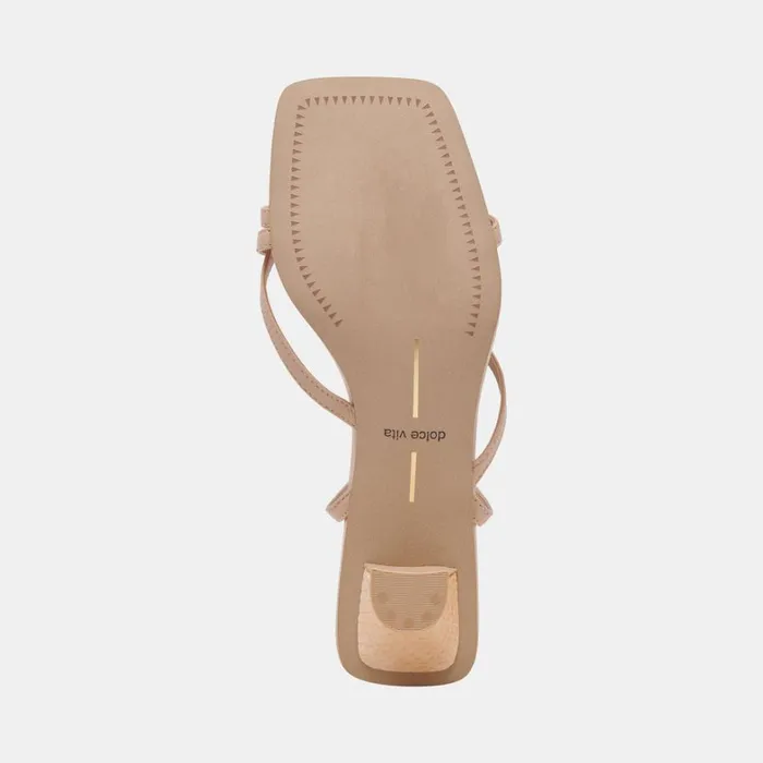 Sandals Women Dolce Vita Baylor Heels Cream Leather