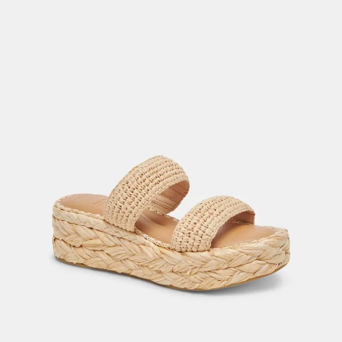 Sandals Women Dolce Vita Corla Sandals Lt Natural Raffia