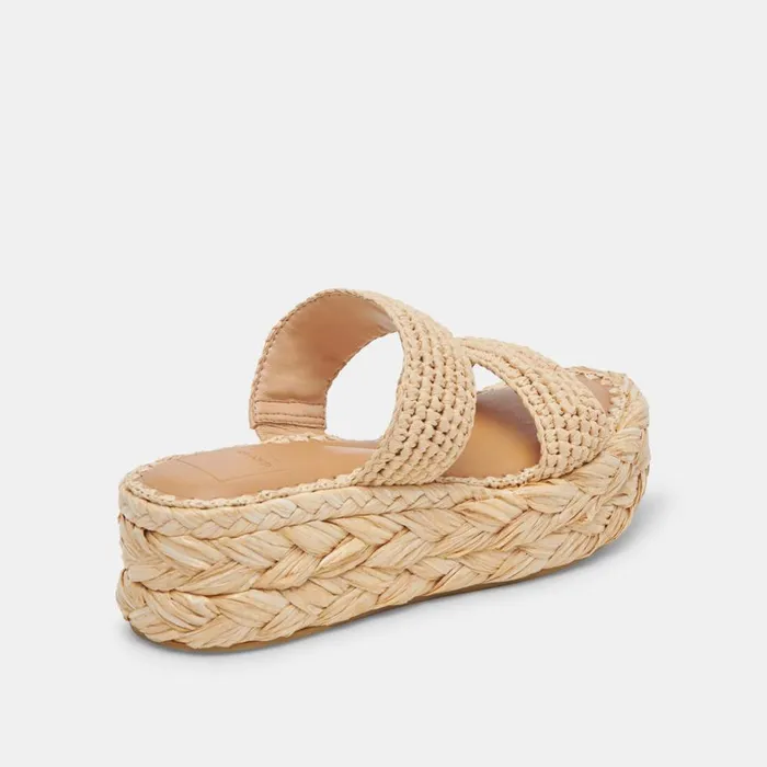 Sandals Women Dolce Vita Corla Sandals Lt Natural Raffia