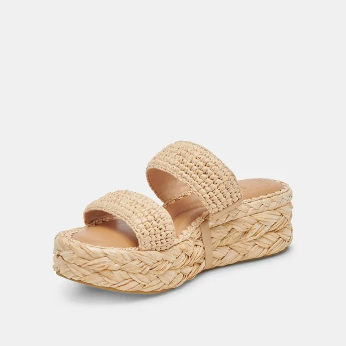 Sandals Women Dolce Vita Corla Sandals Lt Natural Raffia
