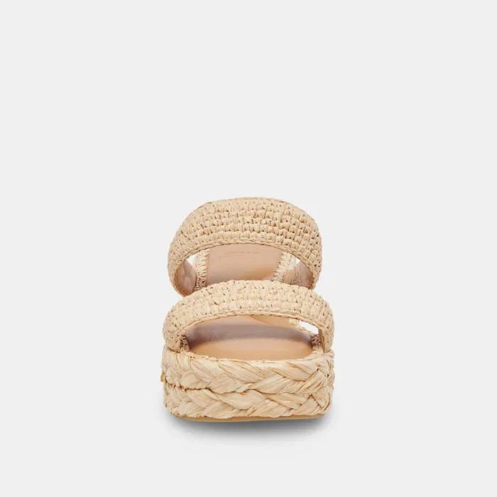 Sandals Women Dolce Vita Corla Sandals Lt Natural Raffia