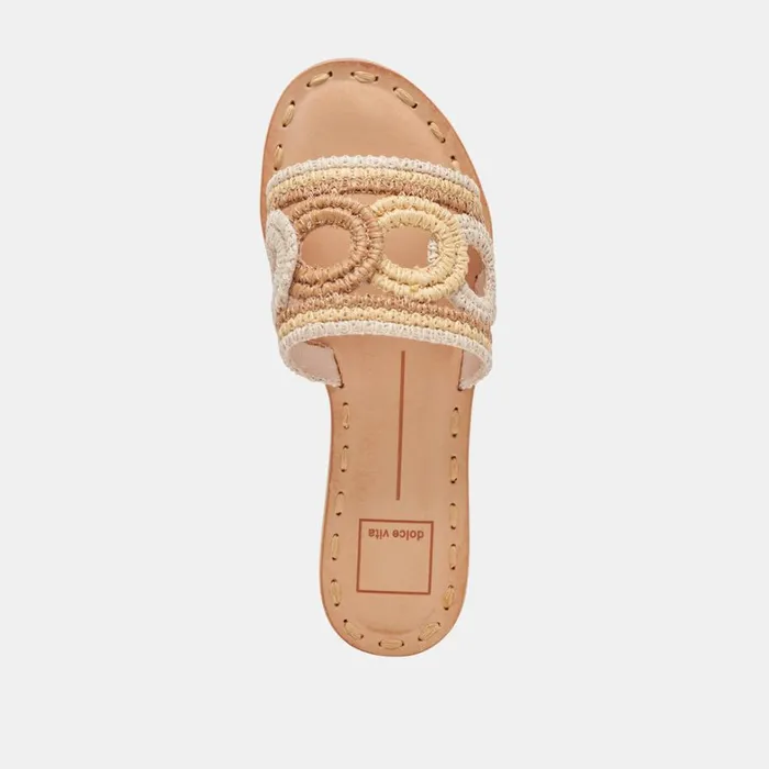 Sandals Women Dolce Vita Dany Sandals Natural Multi Raffia
