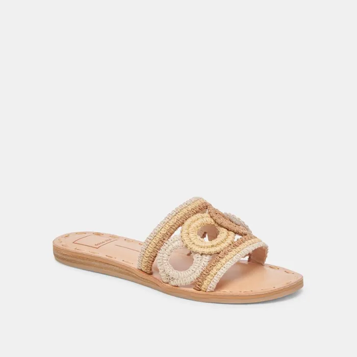 Sandals Women Dolce Vita Dany Sandals Natural Multi Raffia