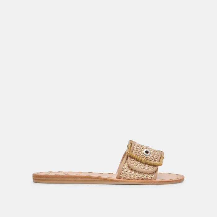 Sandals Women Dolce Vita Dasa Sandals White Natural Raffia