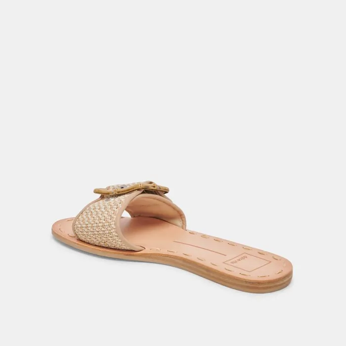 Sandals Women Dolce Vita Dasa Sandals White Natural Raffia