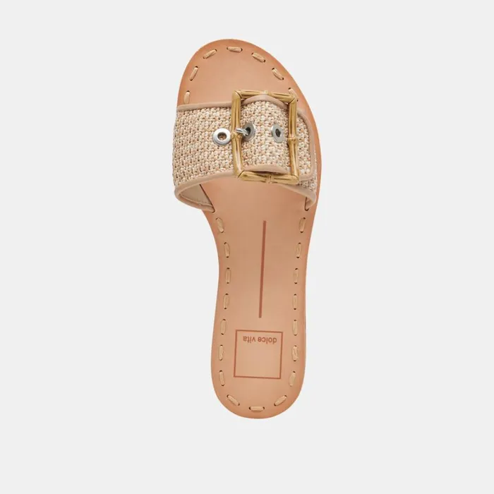 Sandals Women Dolce Vita Dasa Sandals White Natural Raffia