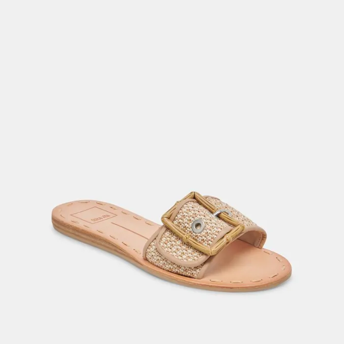Sandals Women Dolce Vita Dasa Sandals White Natural Raffia