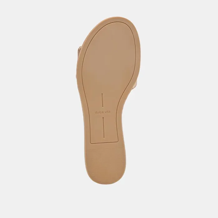 Sandals Women Dolce Vita Dasa Wide Sandals Gold Crackled Leather