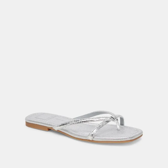 Sandals Women Dolce Vita Lucca Sandals Silver Distressed Stella