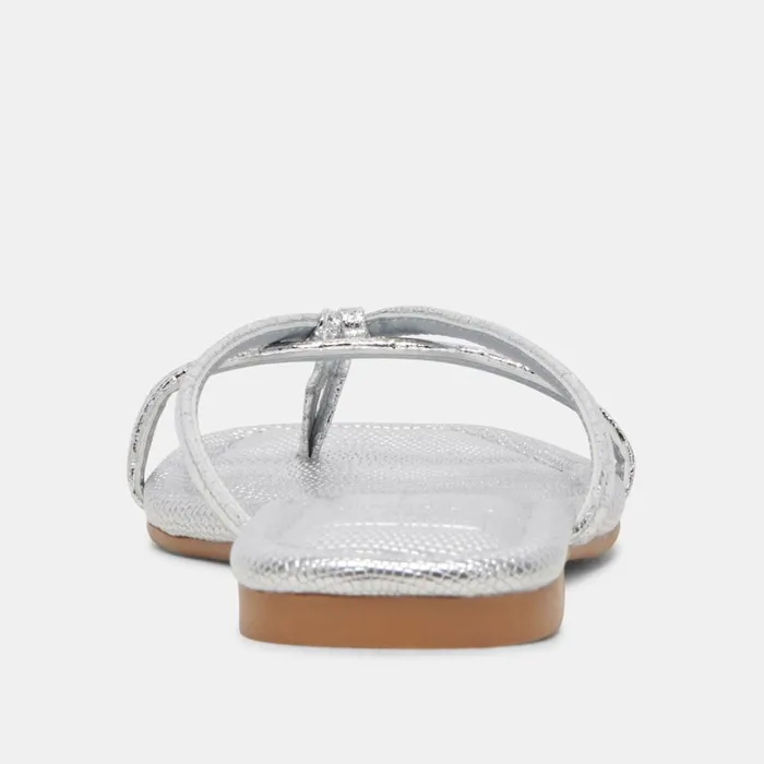 Sandals Women Dolce Vita Lucca Sandals Silver Distressed Stella