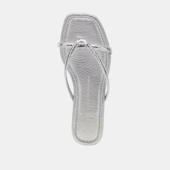 Sandals Women Dolce Vita Lucca Sandals Silver Distressed Stella