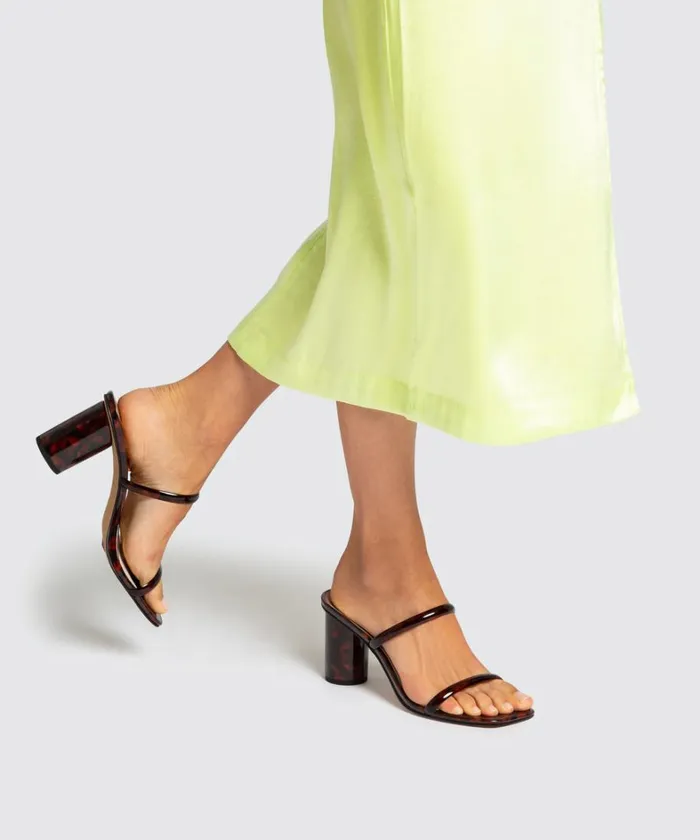 Sandals Women Dolce Vita Noles Heels Tortoise