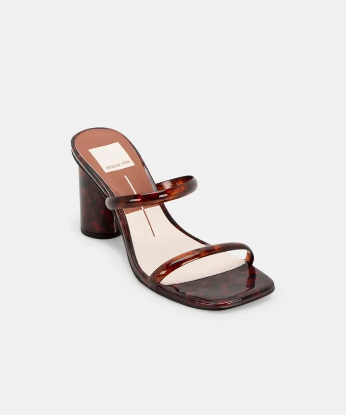 Sandals Women Dolce Vita Noles Heels Tortoise