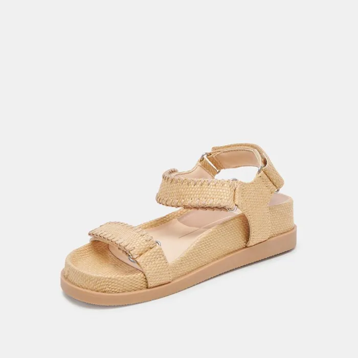 Sandals Women Dolce Vita Senora Sandals Lt Natural Raffia