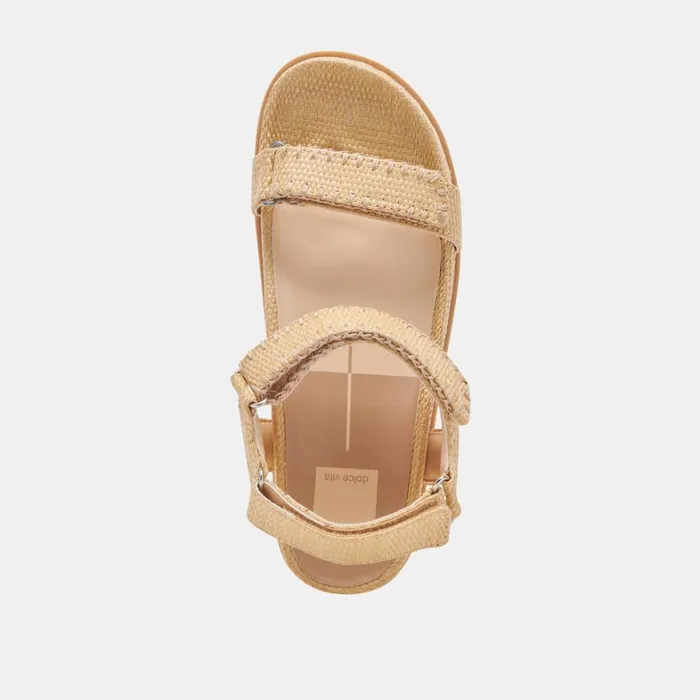 Sandals Women Dolce Vita Senora Sandals Lt Natural Raffia