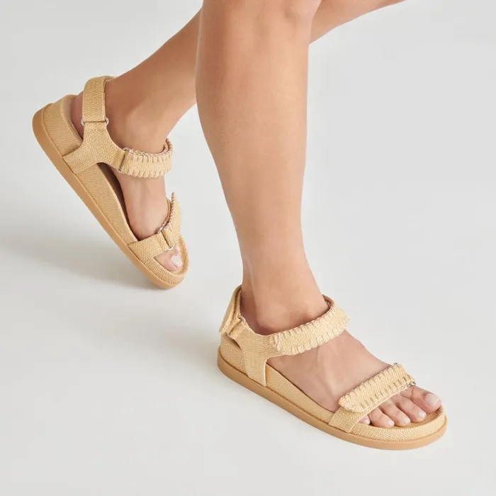 Sandals Women Dolce Vita Senora Sandals Lt Natural Raffia