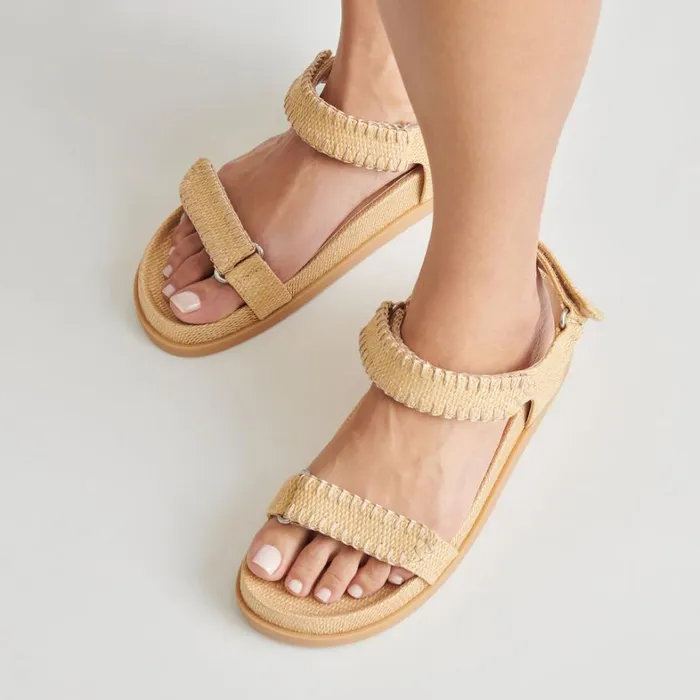 Sandals Women Dolce Vita Senora Sandals Lt Natural Raffia