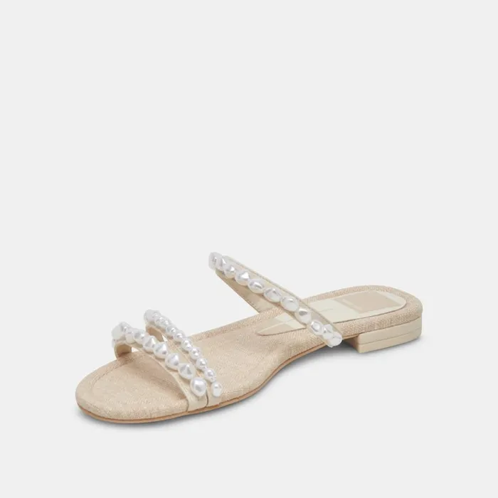 Sandals Women Dolce Vita Tinker Pearl Sandals Vanilla Pearls