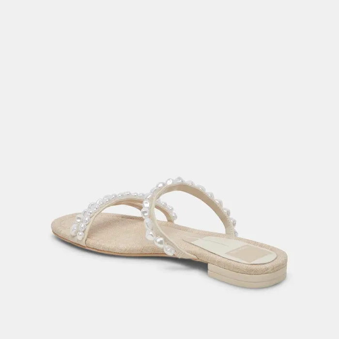 Sandals Women Dolce Vita Tinker Pearl Sandals Vanilla Pearls