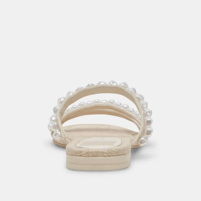 Sandals Women Dolce Vita Tinker Pearl Sandals Vanilla Pearls