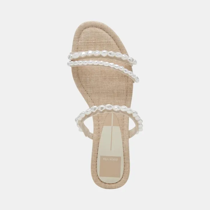 Sandals Women Dolce Vita Tinker Pearl Sandals Vanilla Pearls