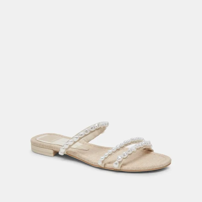 Sandals Women Dolce Vita Tinker Pearl Sandals Vanilla Pearls
