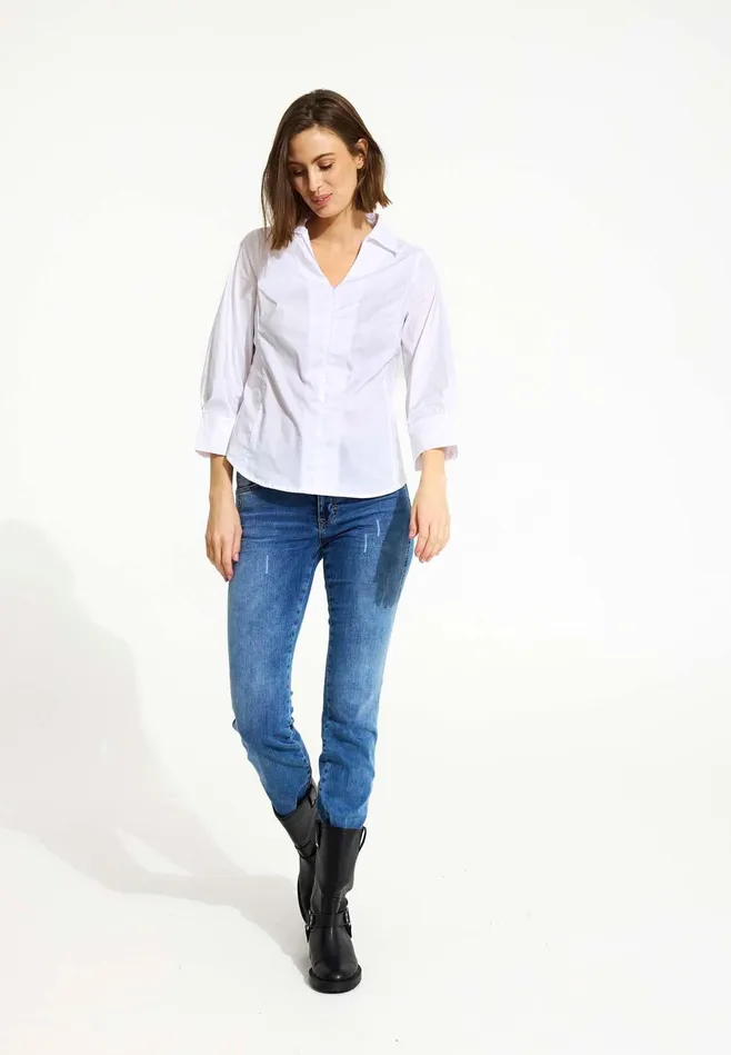 SANDRA SHIRT 16528 010 White 010 Women IN FRONT BLOUSES SHIRTS SANDRA SHIRT 16528 010 White 010 Women IN FRONT BLOUSES SHIRTS
