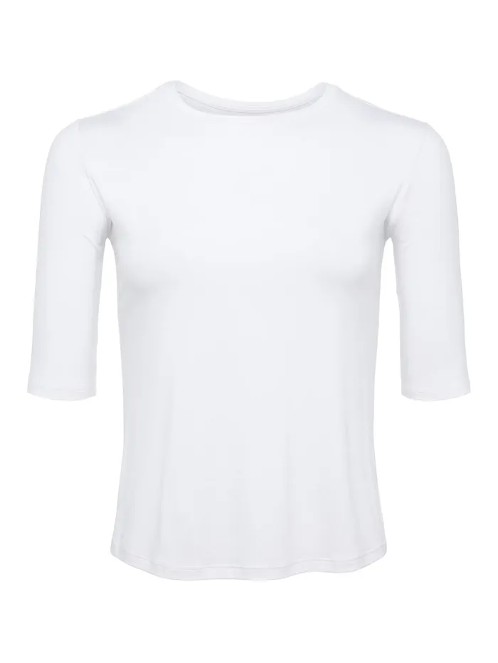 Saundra Jersey Tee White Women L039Agence Tees Saundra Jersey Tee White Women L039Agence Tees