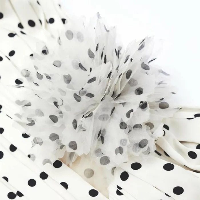 Self Portrait Dresses Cream Polka Dot Tiered Midi Dress 8211 Women