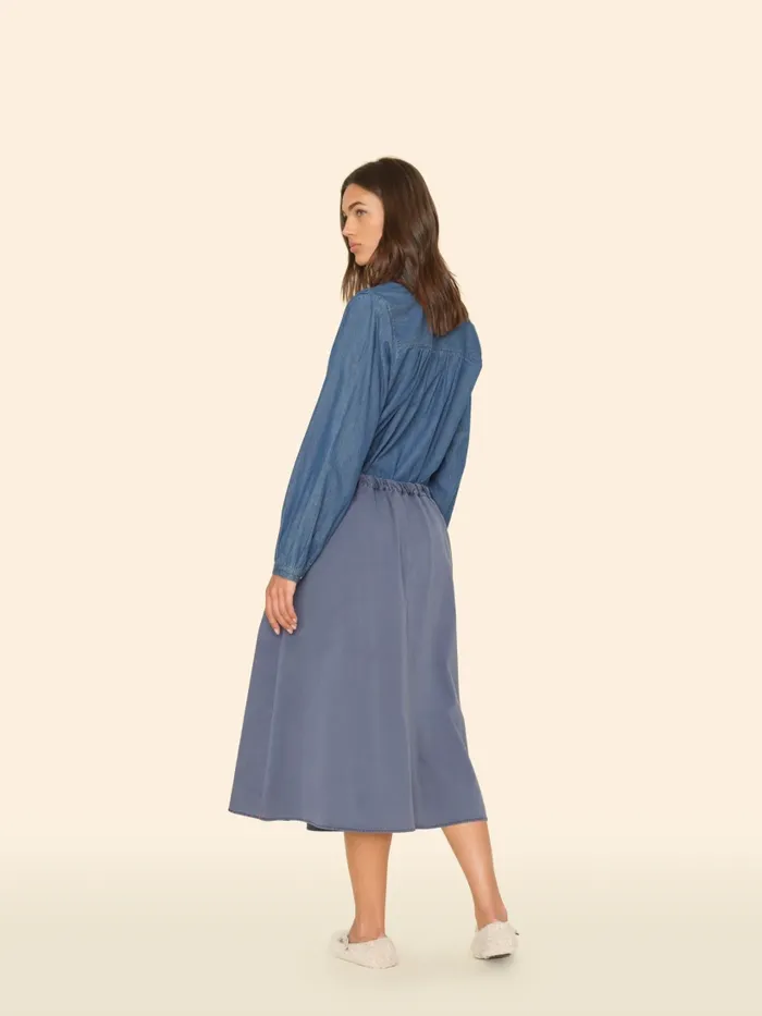 Skirts Women XRENA Blue Storm Bellan Twill Skirt Skirts Women XRENA Blue Storm Bellan Twill Skirt