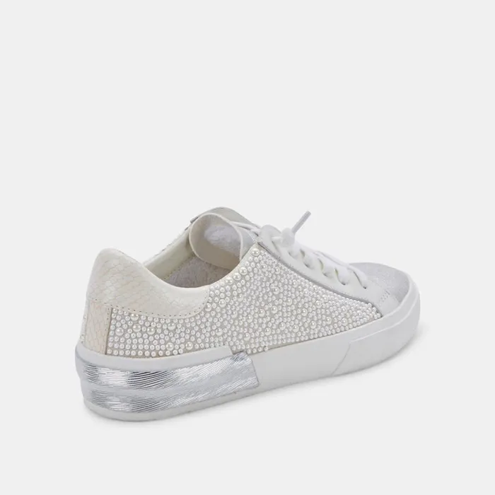 Sneakers Women Dolce Vita Zina Pearl Wide Sneakers Vanilla Pearls