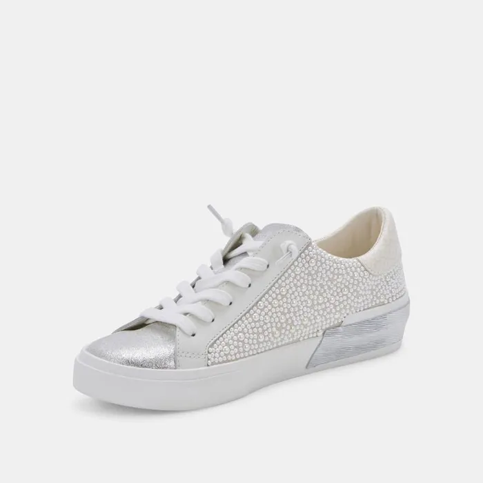 Sneakers Women Dolce Vita Zina Pearl Wide Sneakers Vanilla Pearls