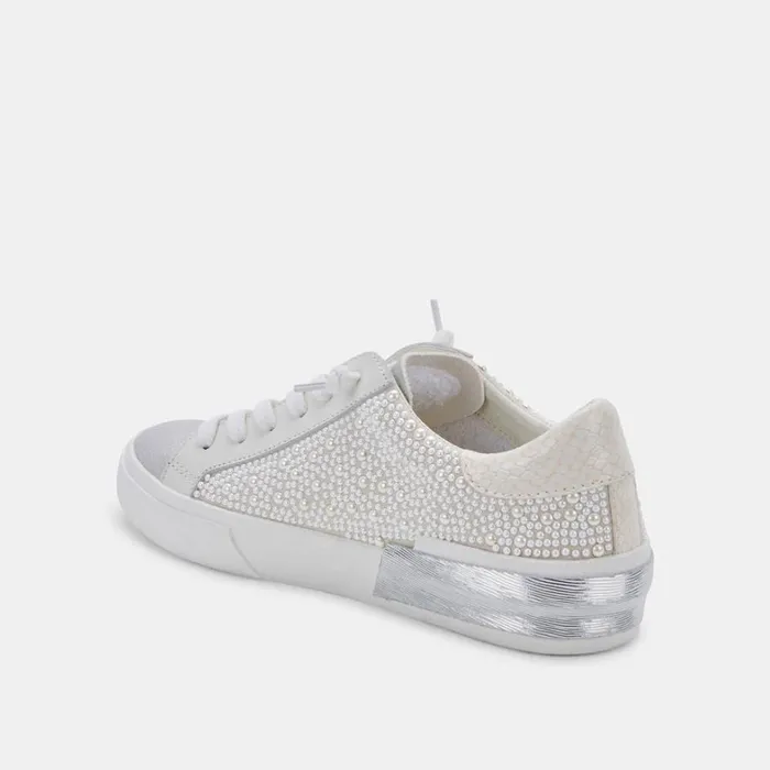 Sneakers Women Dolce Vita Zina Pearl Wide Sneakers Vanilla Pearls