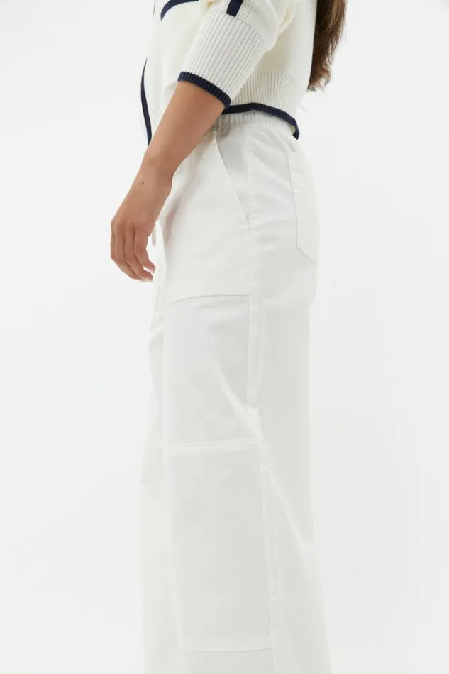Teen Essentials Seed Heritage Elasticated Patch Pant Light Cream