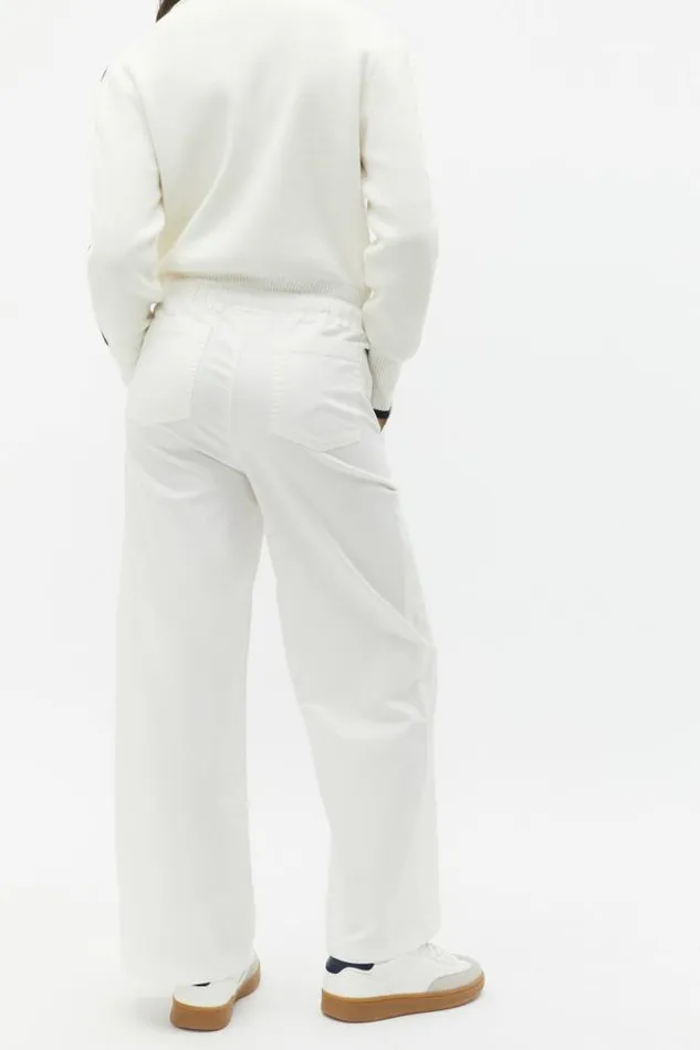 Teen Essentials Seed Heritage Elasticated Patch Pant Light Cream